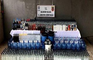 Balıkesir’de 21 şahsa kaçak içki operasyonu