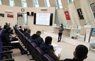 Başiskele Belediyesi personeline yüksekte çalışma...