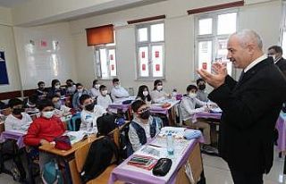 Başkan Büyükgöz, ilkokul öğrencilerini ziyaret...