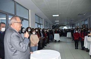 Başkan Posbıyık, yeni yıl öncesi belediye personeliyle...