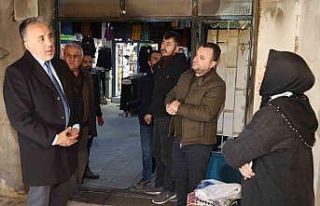 Başkan Savran’dan iş yeri yanan esnafa ziyaret