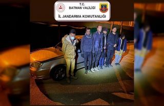 Batman’da 5 düzensiz göçmen yakalandı