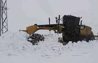 Batman’da kar yağışı nedeniyle kapanan köy...