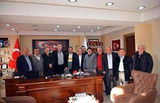 Belediye Başkanına hizmetlerinden dolayı teşekkür...