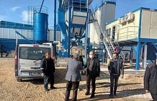 Belediyenin asfalt plenti deneme aşamasını başarıyla...