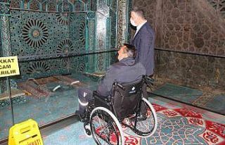 Beyşehir’deki tarihi Eşrefoğlu Camisi’nde engelli...