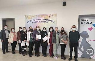 Bilecik’te ’Gebe Okulu’nun son mezunlarına...