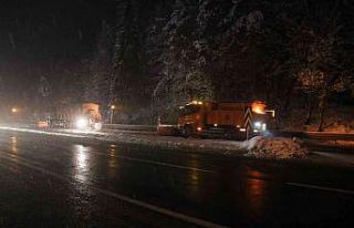 Bolu Dağı’nda kar yağışı yeniden başladı
