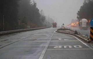 Bolu Dağı’nda sağanak yağış etkili oluyor
