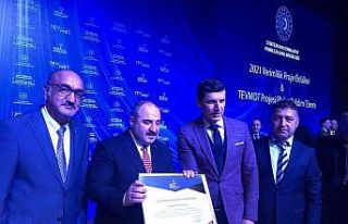 Burhaniye Mesleki Eğitim Merkezine teşekkür belgesi