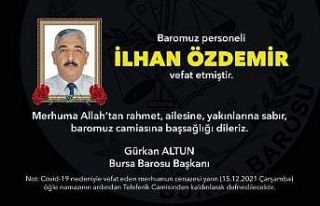 Bursa Barosunun acı günü