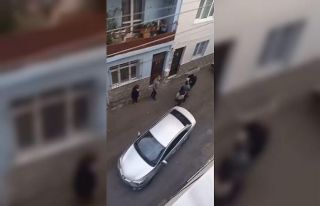 Bursa’da kaza sonrası meydana gelen kavga kameralara...