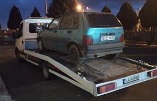 Bursa’dan çalınıp çekici ile taşınan otomobil...