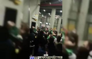 Bursaspor taraftarlarının maç sonrası tekme tokat...