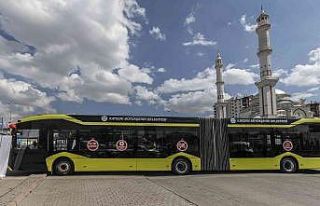 Büyükşehir’in elektrikli otobüslerinden büyük...
