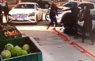 Cadde üzerinde baba oğula dehşeti yaşatan şüpheli...