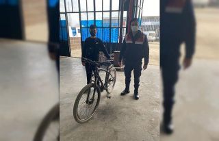 Çalınan bisikletini görüp Jandarmaya haber verdi