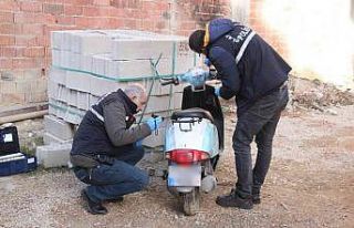 Çalınan motosikletini 4 gün sonra terk edilmiş...