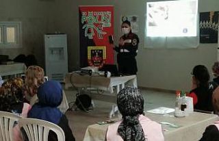 Çalışan kadınlara KADES anlatıldı