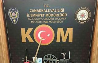 Çanakkale’de tarihî eser kaçakçılığı operasyonu