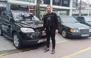 Çarpıp kaçtı, arkasında 15 bin TL’lik zarar...