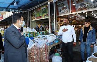 Cizre Kaymakamı Tunç, esnafla bir araya geldi