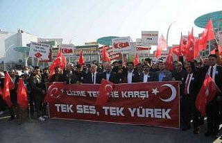 Cizre’de aşiretlerden teröre lanet mitingi