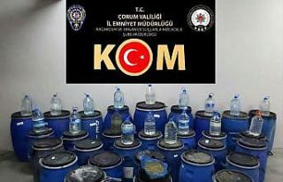 Çorum’da polisten kaçak içki operasyonu