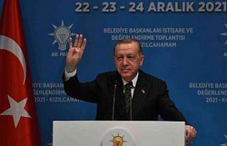 Cumhurbaşkanı Erdoğan, belediye başkanlarına...