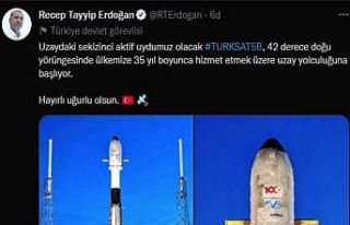 Cumhurbaşkanı Erdoğan: "Uzaydaki sekizinci...