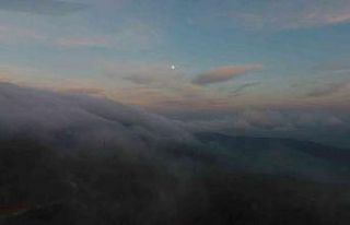 Dağa sis böyle indi