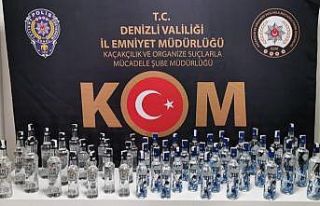 Denizli’de 10 farklı adreste sahte alkol üreten...