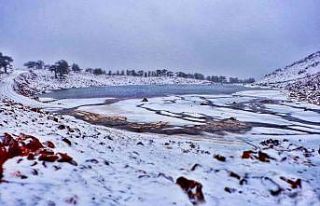 Denizli’nin yüksek kesimlerine kar yağdı