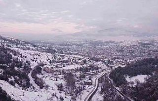 Devrek’te kar manzaraları havadan görüntülendi