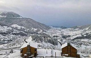 Doğa harikası Sakin Şehir ünvanlı Şavşat beyaza...