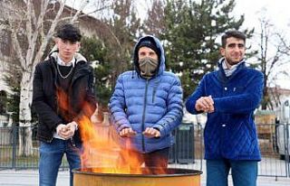 Dondurucu soğukların yaşandığı Sivas’ta kent...