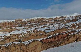 Dünya’daki Mars’a kar yağdı