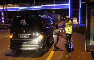 Dur ihtarına uymayan sürücü alkollü çıktı