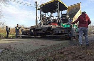 Düzce’de köy yolları beton oluyor
