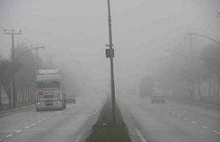 Edirne’de yoğun sis ulaşımı olumsuz etkiledi