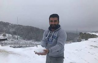 Edirne’nin yüksek kesimlerinde kar yağışı etkili...