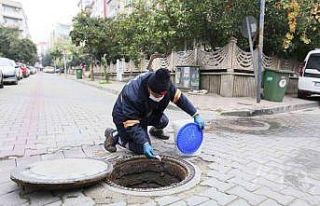 Efeler Belediyesi’nin sağlık işleri ekipleri...