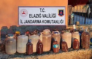 Elazığ’da 395 litre sahte içki ele geçirildi