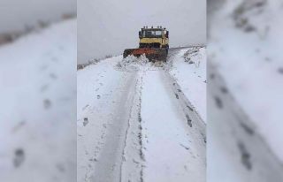 Elazığ’da karla mücadele başladı