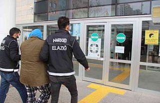 Elazığ’da uyuşturucu operasyonu: 1 tutuklama