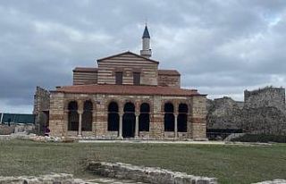Enez Ayasofya Camii ibadete açılıyor