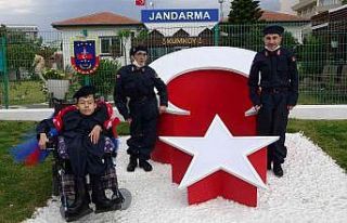 Engelli baba-oğulun askerlik özlemi sona erdi