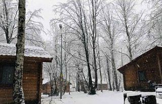 Eriklitepe beyaza büründü