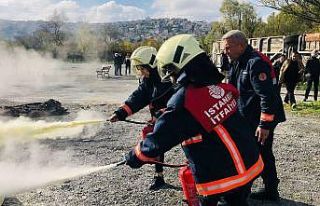 ESAY ekibi yangına müdahale eğitimi aldı