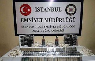 Esenyurt’ta 471 şişe halinde 500 litre sahte alkol...